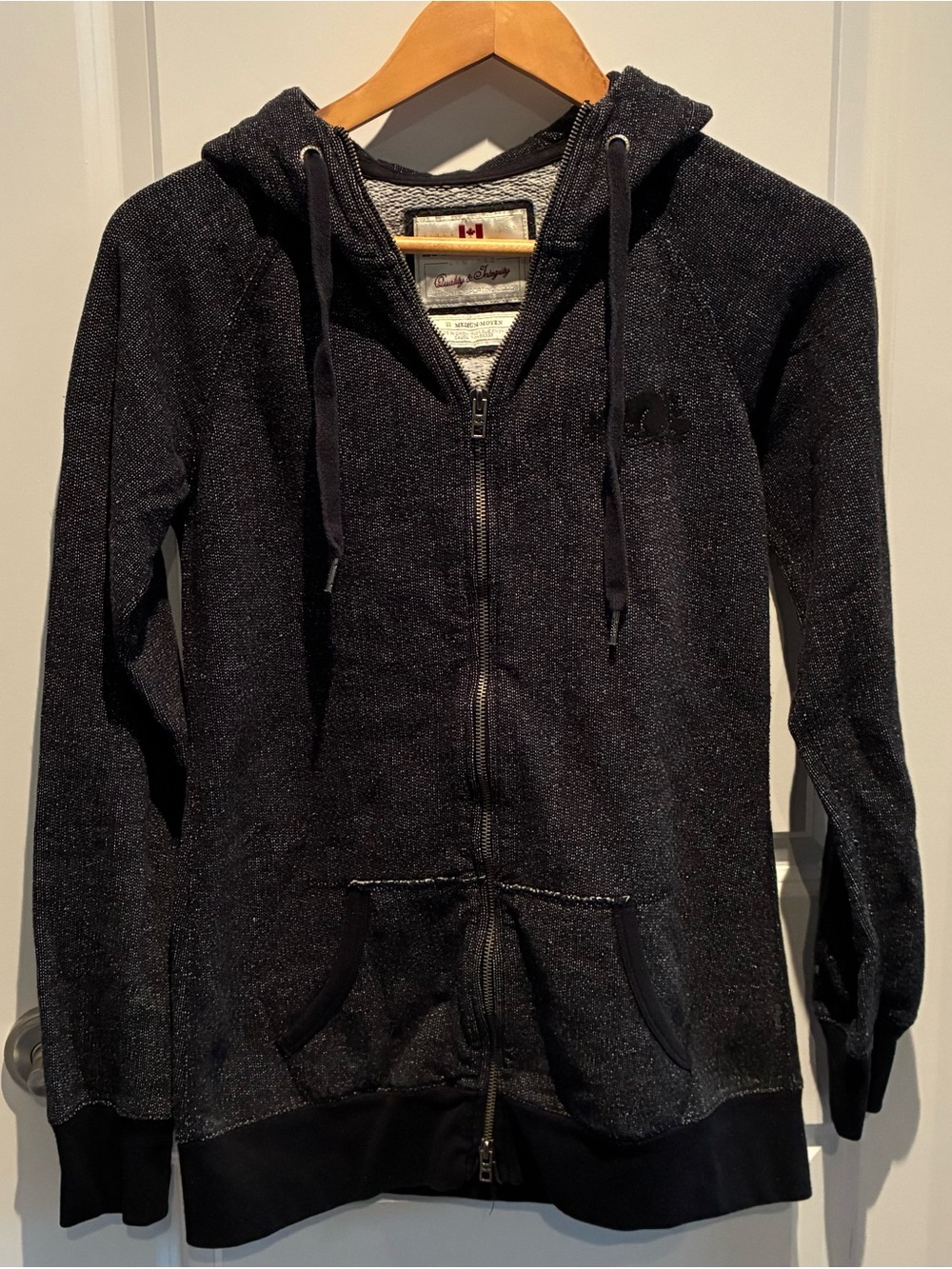 Roots Women’s Black Pepper Zip-Up Hoodie